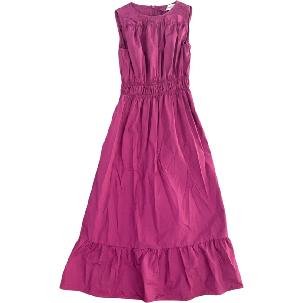 Böhme Magenta Purple Smocked Waist Tiered Ruffle Maxi Dress [Excellent Used]